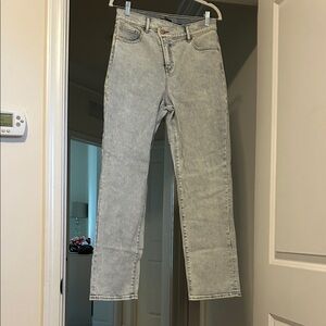 Express Light Gray Women Jeans